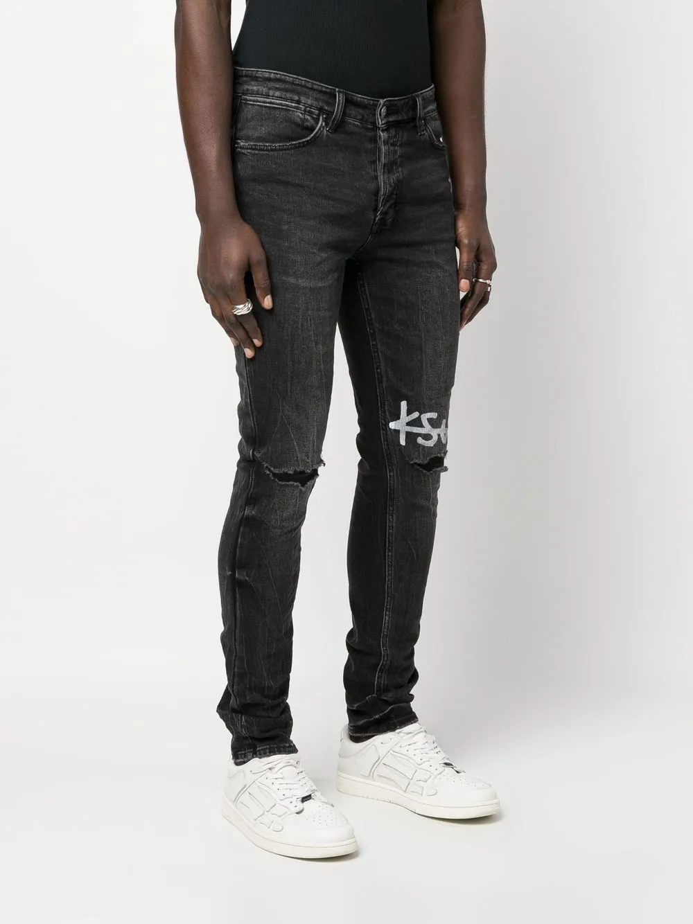 Ksubi kneelogo Skinny Jeans Farfetch