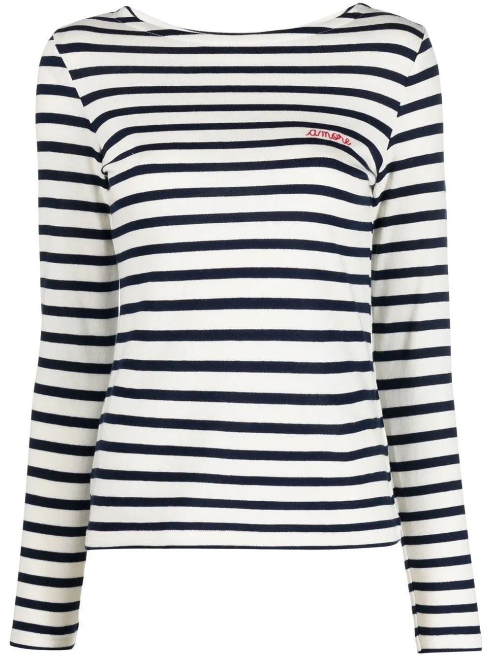 Maison Labiche Stripe-pattern Sweatshirt In White