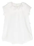 TEDDY & MINOU ruffle-detail cotton onesie - White