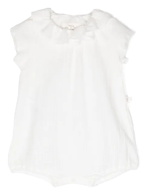 TEDDY & MINOU ruffle-detail cotton onesie