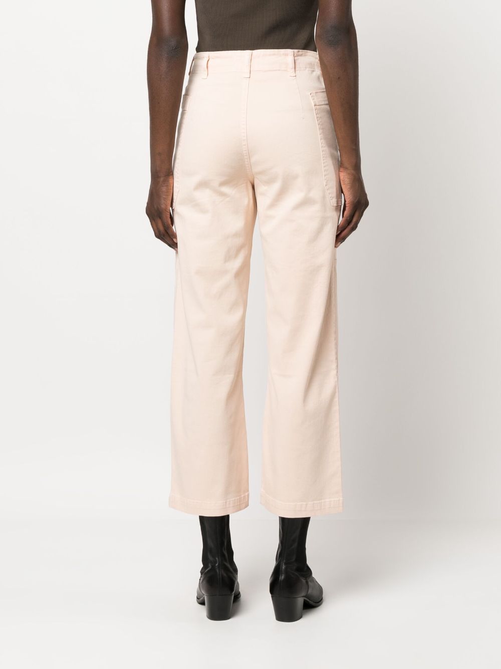 Shop Frame Straight-leg Utility Trousers In Rosa