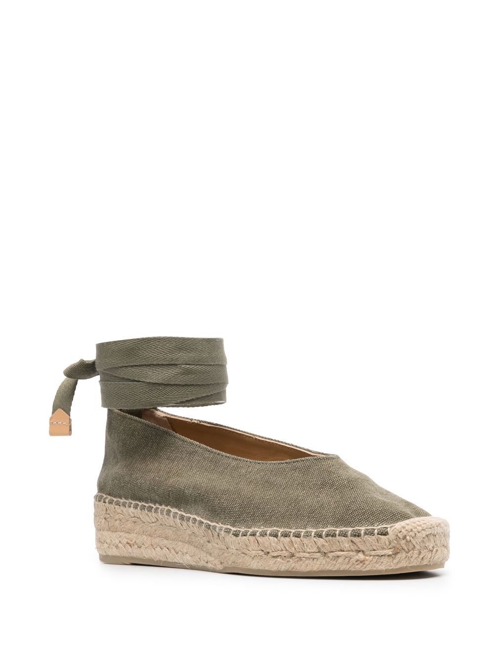 Castañer Gea espadrilles met wikkel - Groen