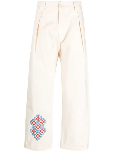 Adish pantalon ample à logo imprimé