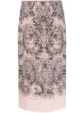 Valentino Garavani Pre-Owned 2000s lace print silk skirt - Pink