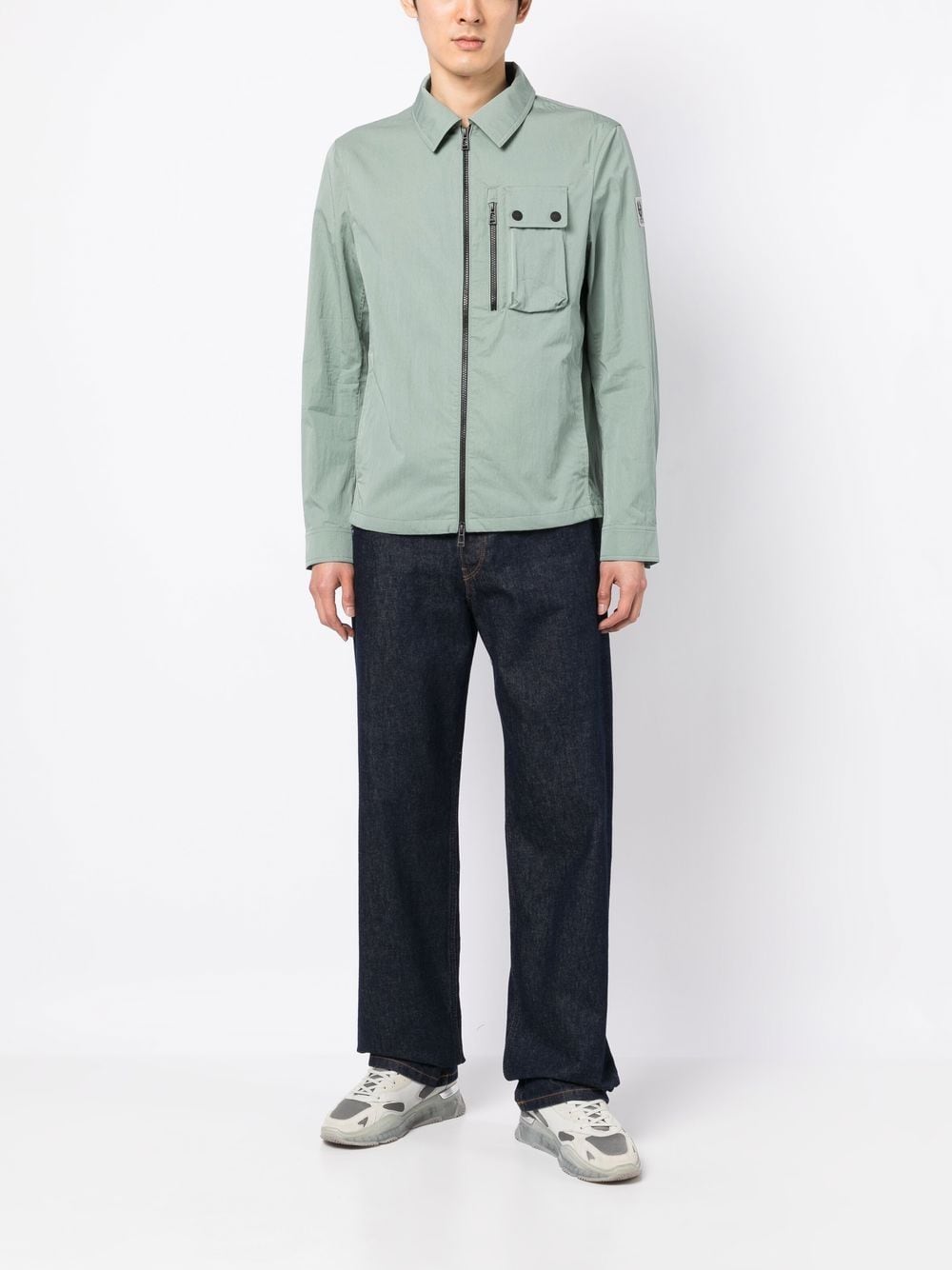 Belstaff Shirtjack met rits - Groen