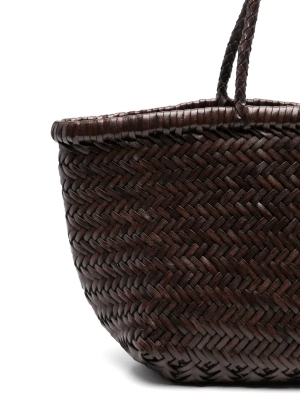 トートバッグ Dragon Diffusion Triple Jump Mini Dark Brown 8855-DKB DRAGON DIFFUSION Small Triple Jump Tote Bag | Brown | FARFETCH