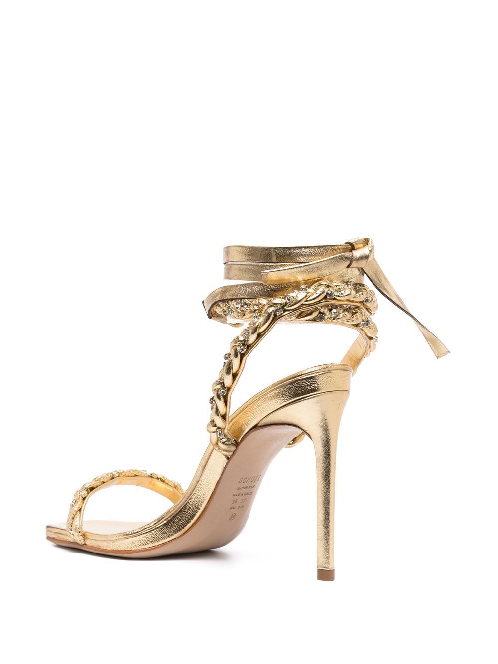 Schutz Braided-detailing Leather Sandals - Farfetch