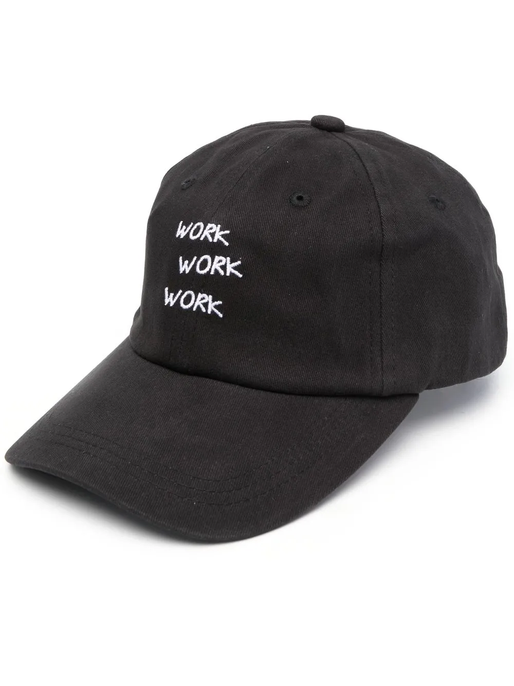 

Maison Labiche embroidered-slogan baseball cap - Black