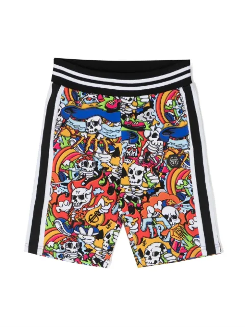 Philipp Plein Junior graphic-print shorts