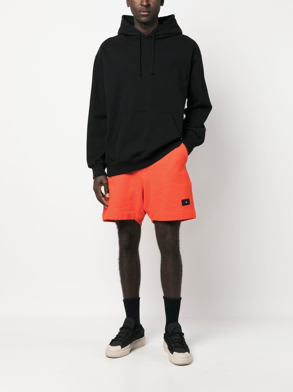 Y-3 Shorts met logoprint - Oranje