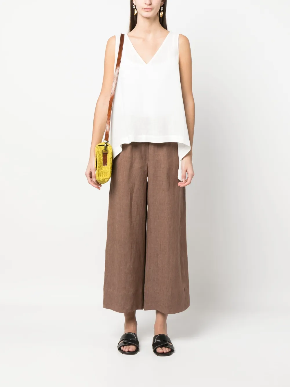 Antonelli Blouse met V-hals - Wit