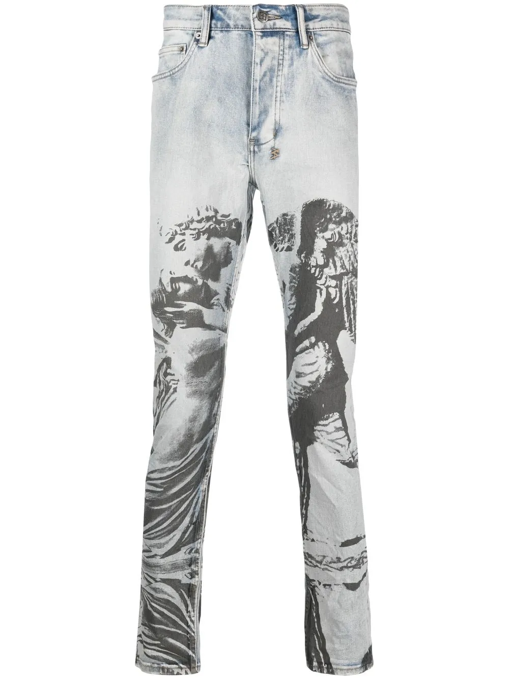 

Ksubi statue-print slim-fit jeans - Blue