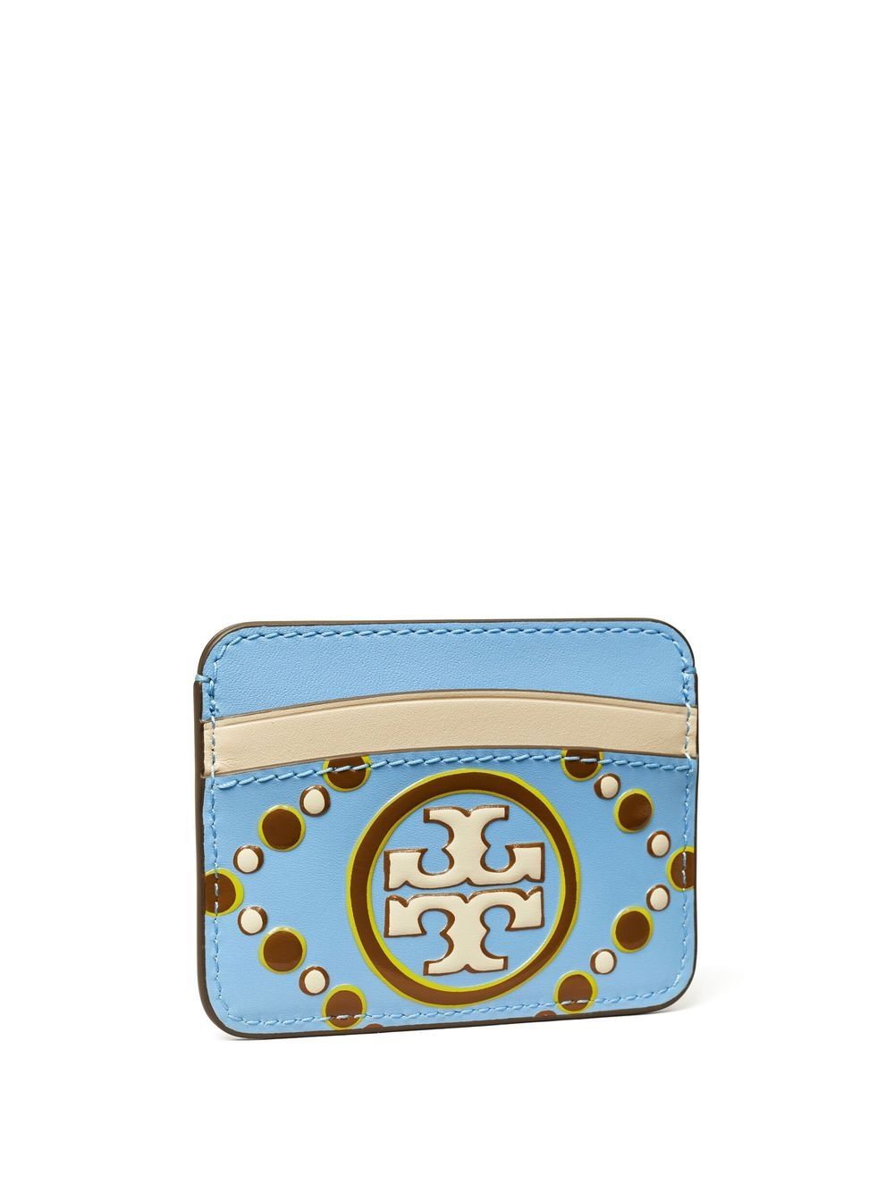 Tory Burch Pasjeshouder met logo-reliëf - Blauw