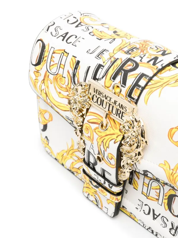 VERSACE(ヴェルサーチ) Barocco Cross Body Bag(SALE!国内発送) Versace Jeans Couture Barocco-print buckle-detail Crossbody