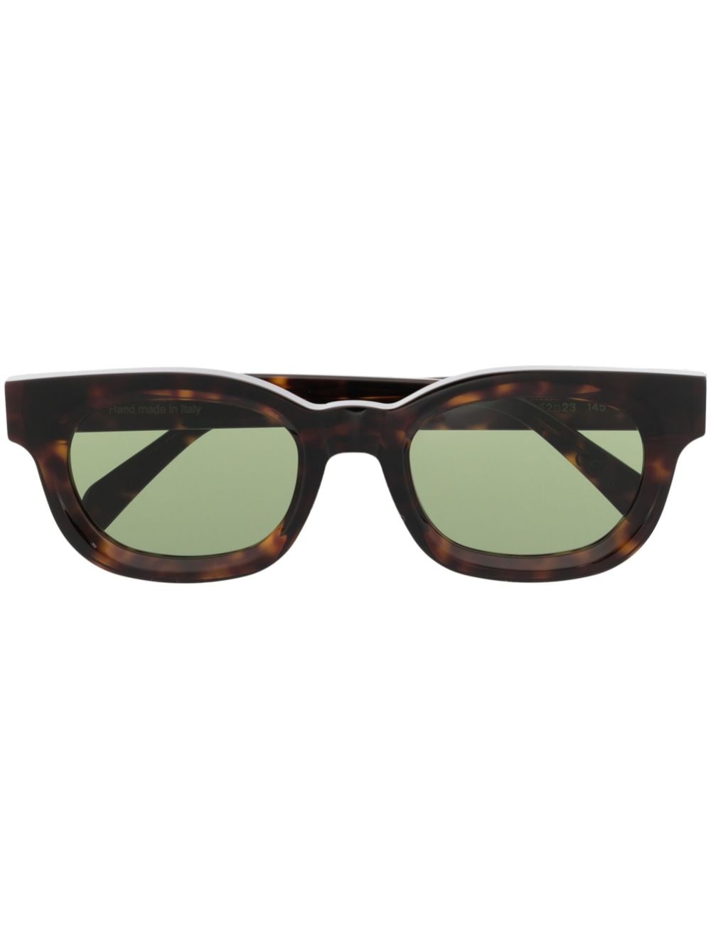 Retrosuperfuture logo-lettering square-frame sunglasses - Brown