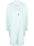 Palm Angels oversize cotton shirt dress - Blue