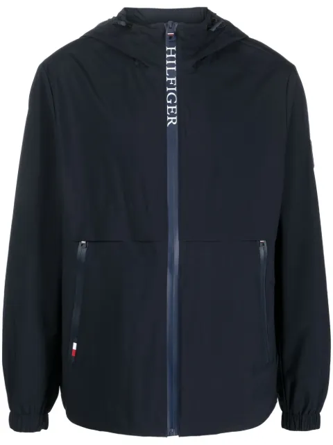 Tommy Hilfiger logo-print detail hooded jacket