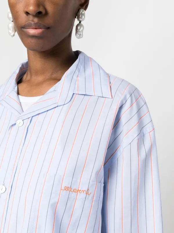 Marni Oversized stripe-pattern Cotton Shirt - Farfetch