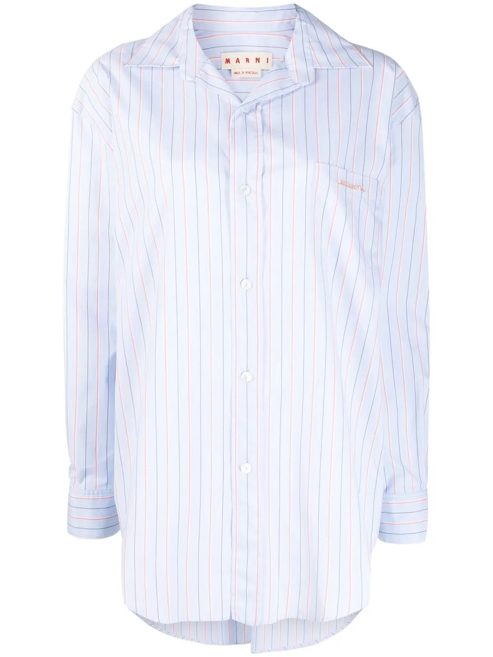 MARNI  OVERSIZED SHIRT(NEPTUNE STRIPE