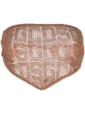 GCDS macramé monogram bandana top - Orange