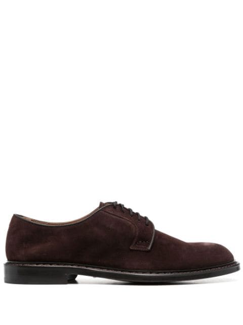 Doucal's lace-up suede Derby shoes