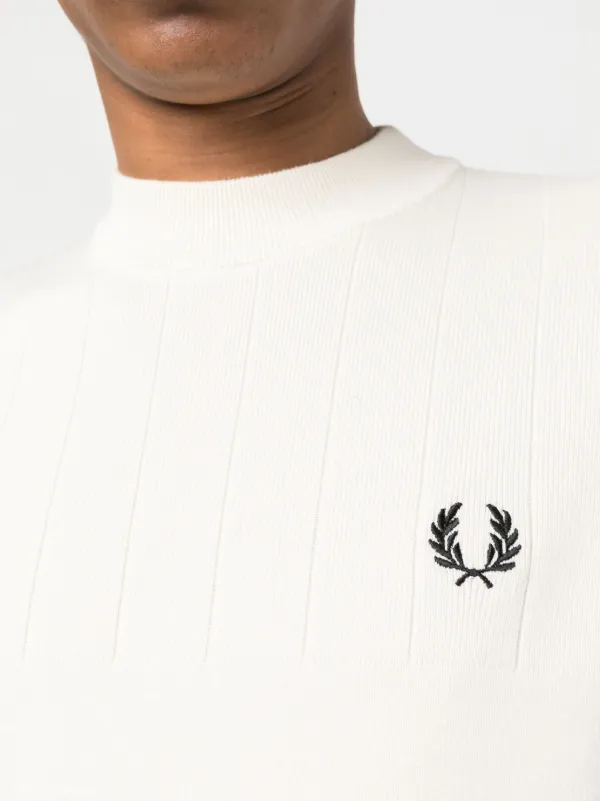 Fred Perry Ribbed Knit Jumper Farfetch