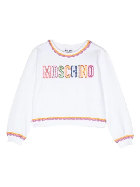 Moschino Kids logo-print sweatshirt