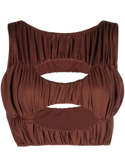 CONCEPTO cut-out detail cropped top