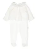 Bonpoint ruffle-collar pyjamas - White