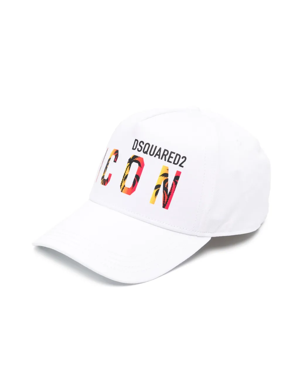 Dsquared2 Logo-print Cotton Cap In 白色