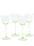 Ann Demeulemeester X Serax Grace white-wine glasses (set of 4) - Green