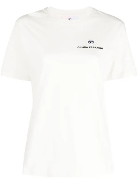 Chiara Ferragni - logo-patch T-shirt