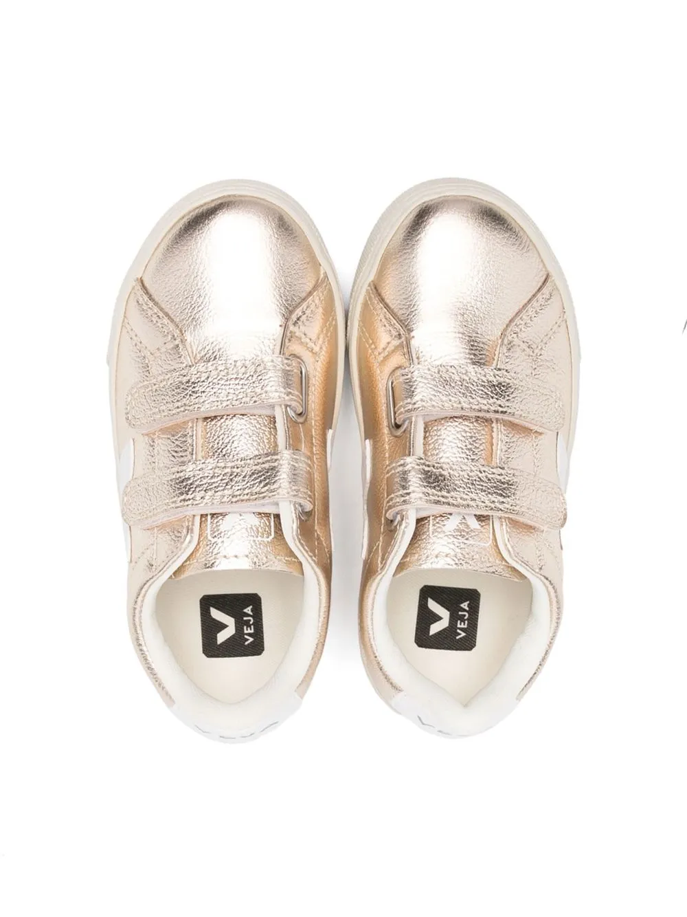 VEJA ESPLAR METALLIC TOUCH-STRAP SNEAKERS