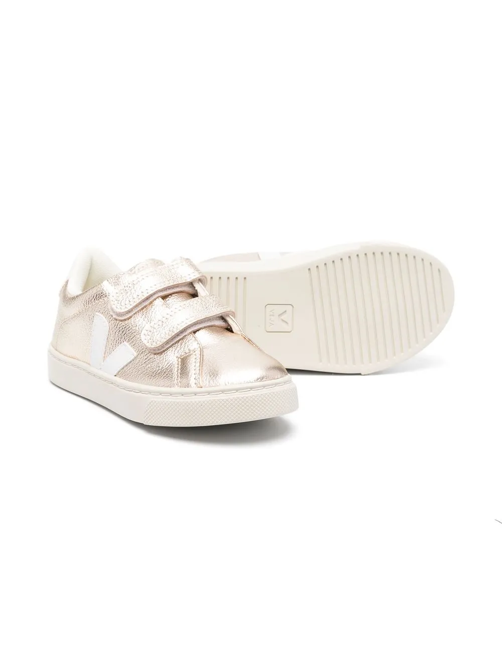 VEJA Kids Esplar Metallic touch strap Sneakers Gold FARFETCH UK