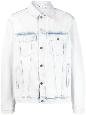 Off white best sale mens jean jacket