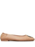 Tory Burch Claire ballerina shoes - Neutrals