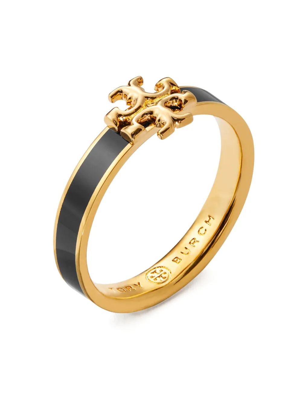 Tory Burch Kira Enamel Ring In Black