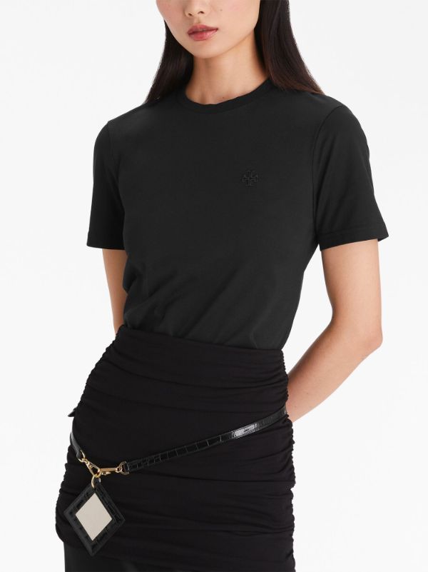 Tory Burch logo-embroidered T-shirt - Farfetch