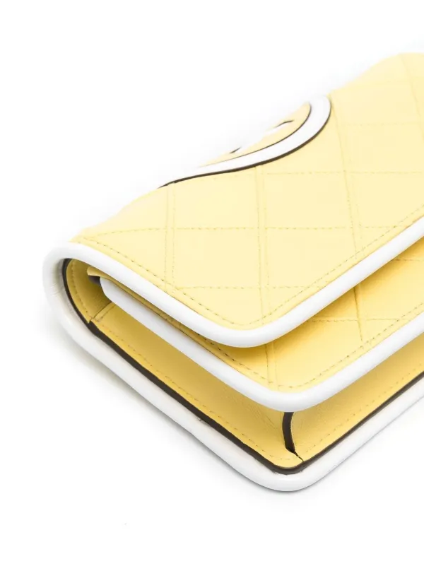 Tory Burch Quilted Leather Crossbody Bag | Yellow | FARFETCH