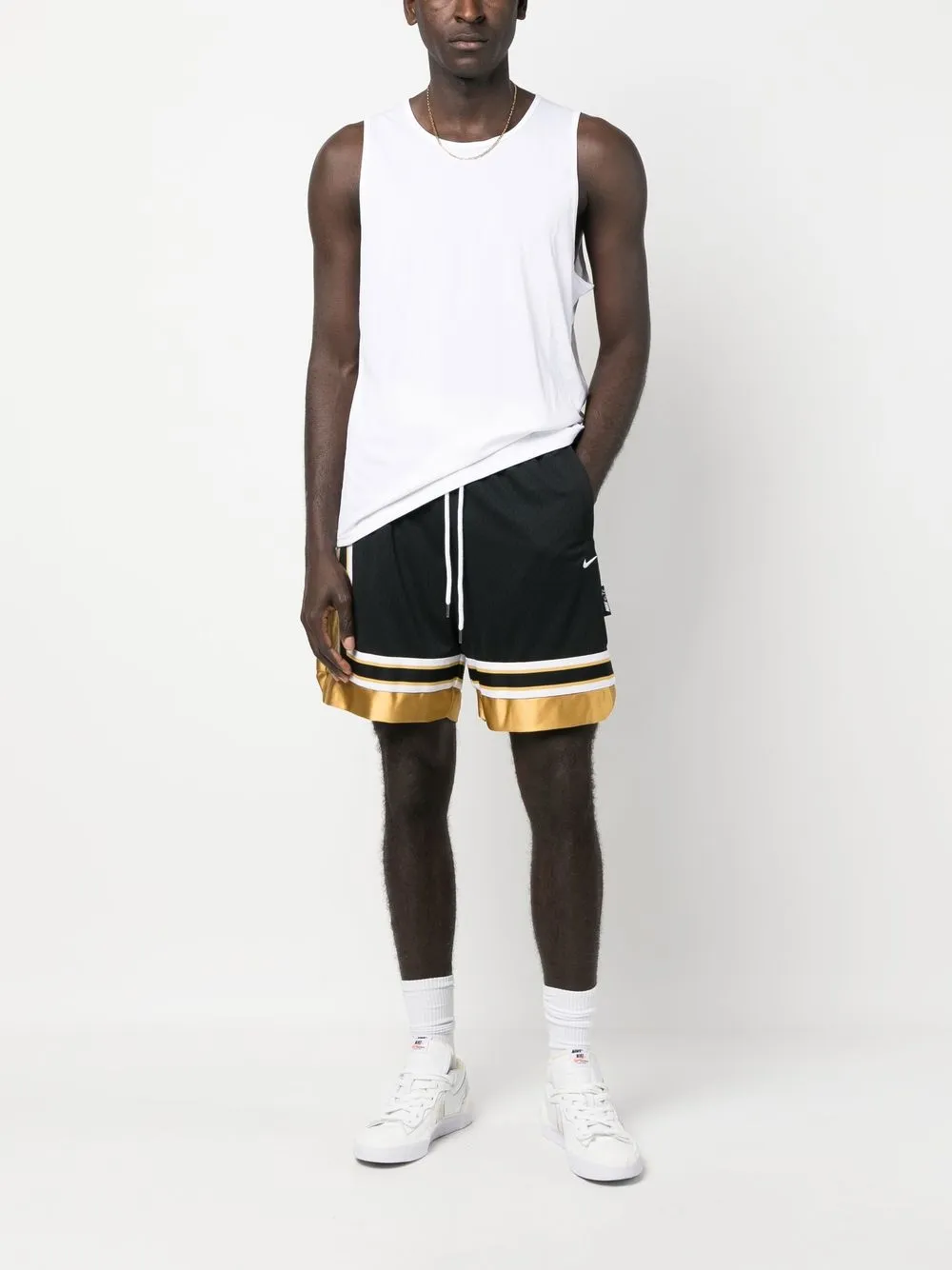 Nike Circa Striped Basketball Shorts Farfetch