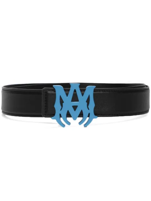AMIRI logo-buckle leather belt 
