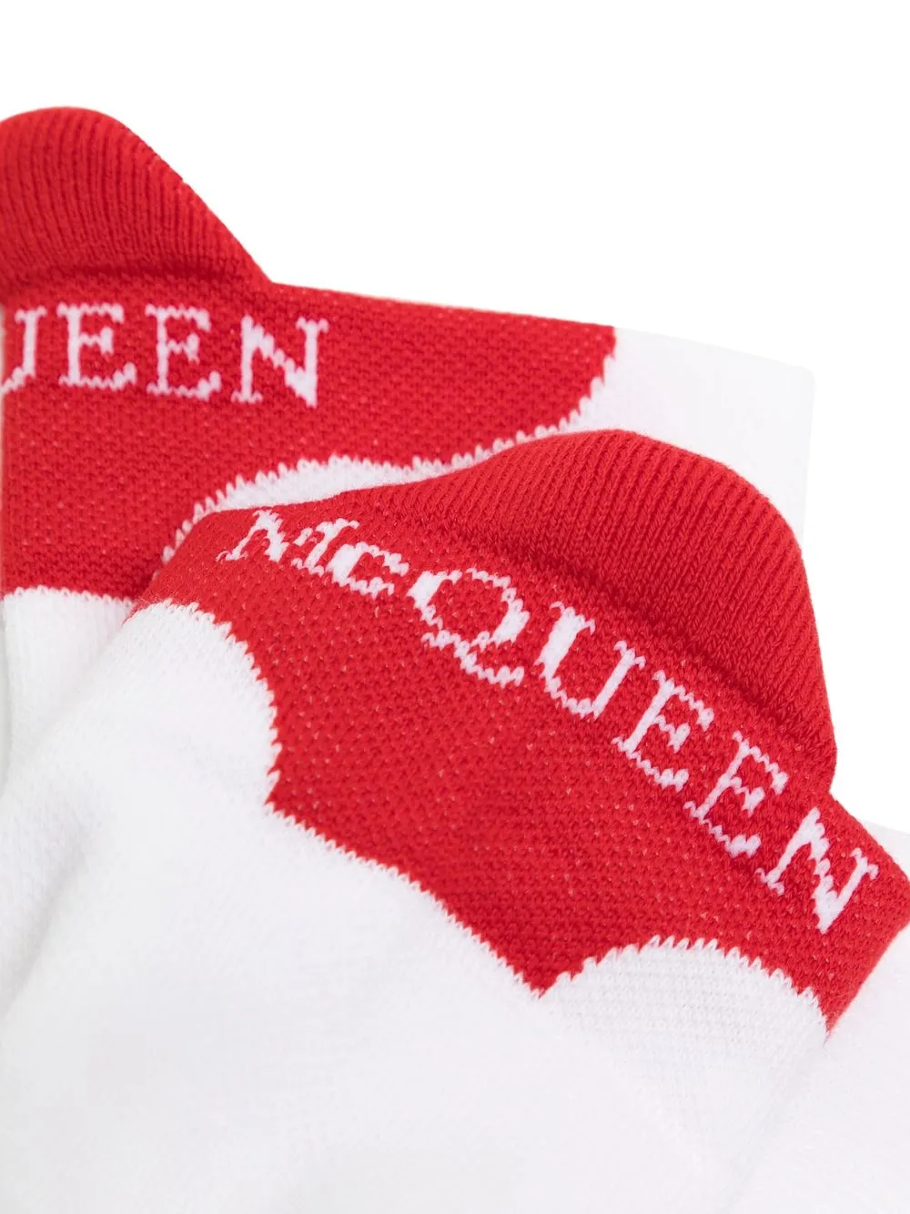Alexander McQueen Intarsia enkelsokken - Wit