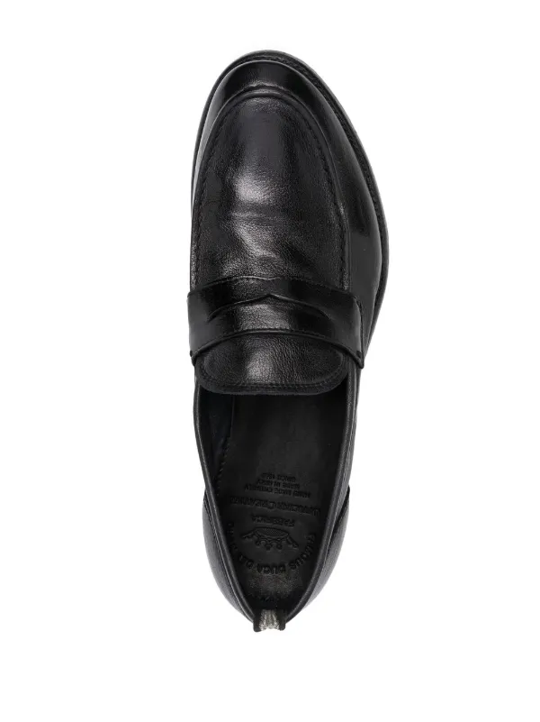 Officine Creative penny slot Leather Loafers Farfetch