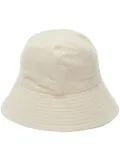 Jil Sander wide-brim cotton bucket hat - Neutrals