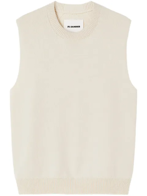 Jil Sander crew-neck sleeveless jumper