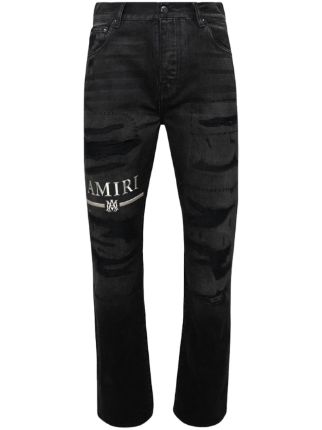 AMIRI Distressed straight-leg Jeans - Farfetch