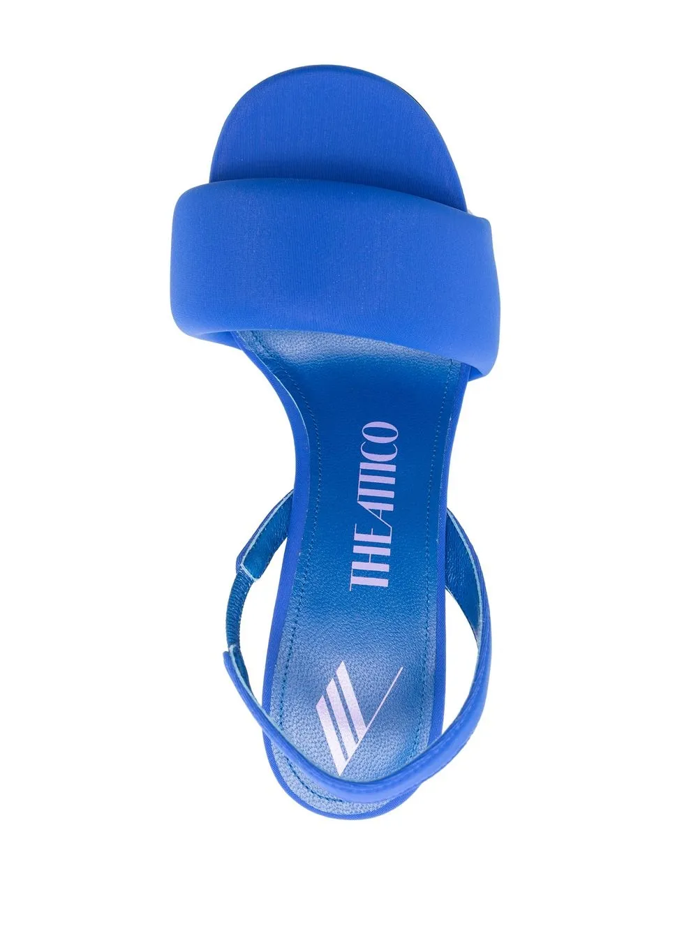 Attico Rem Padded 105mm Sandals In Blau