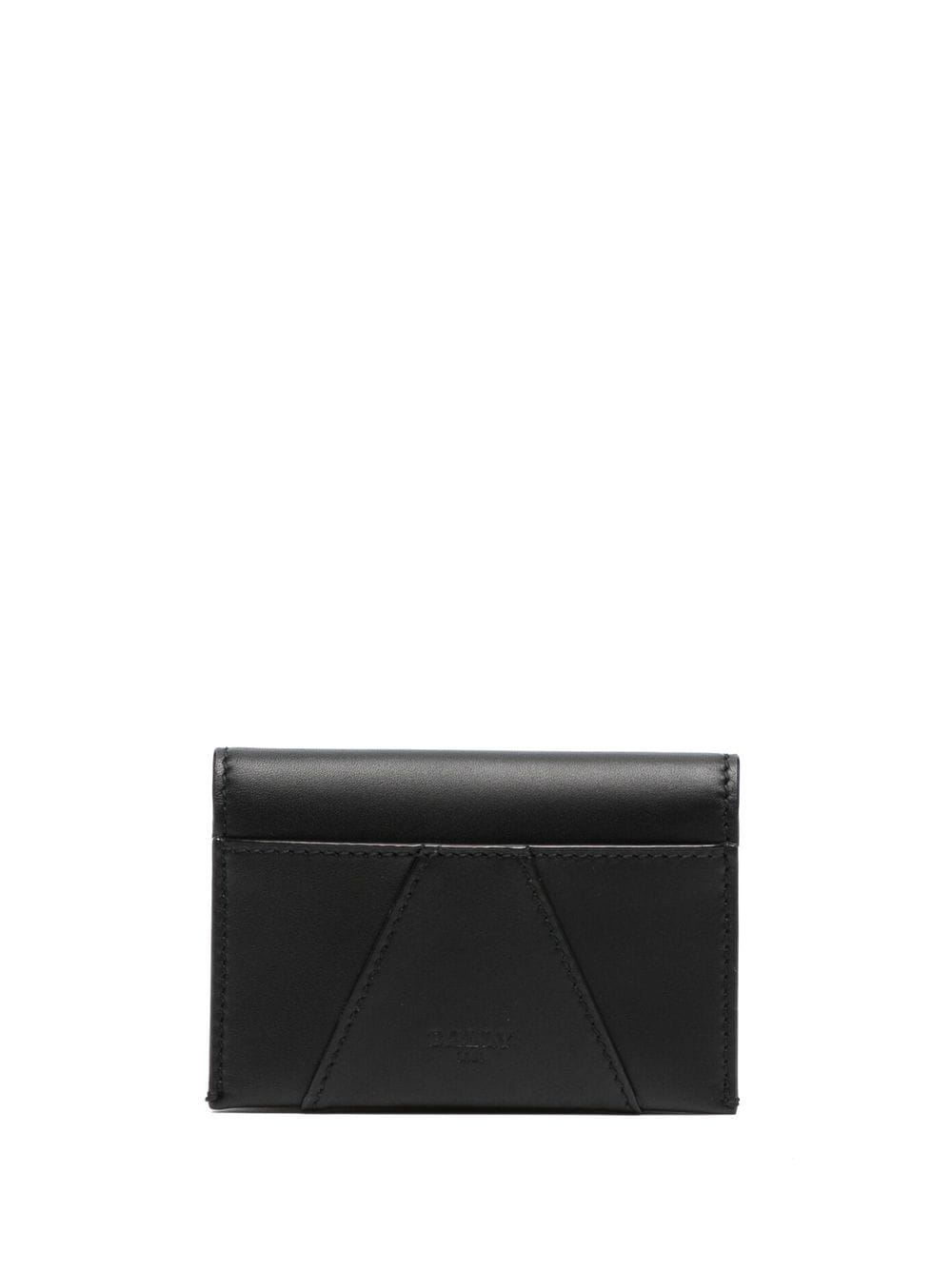 Shop Bally Logo-stamp Leather Wallet In Schwarz