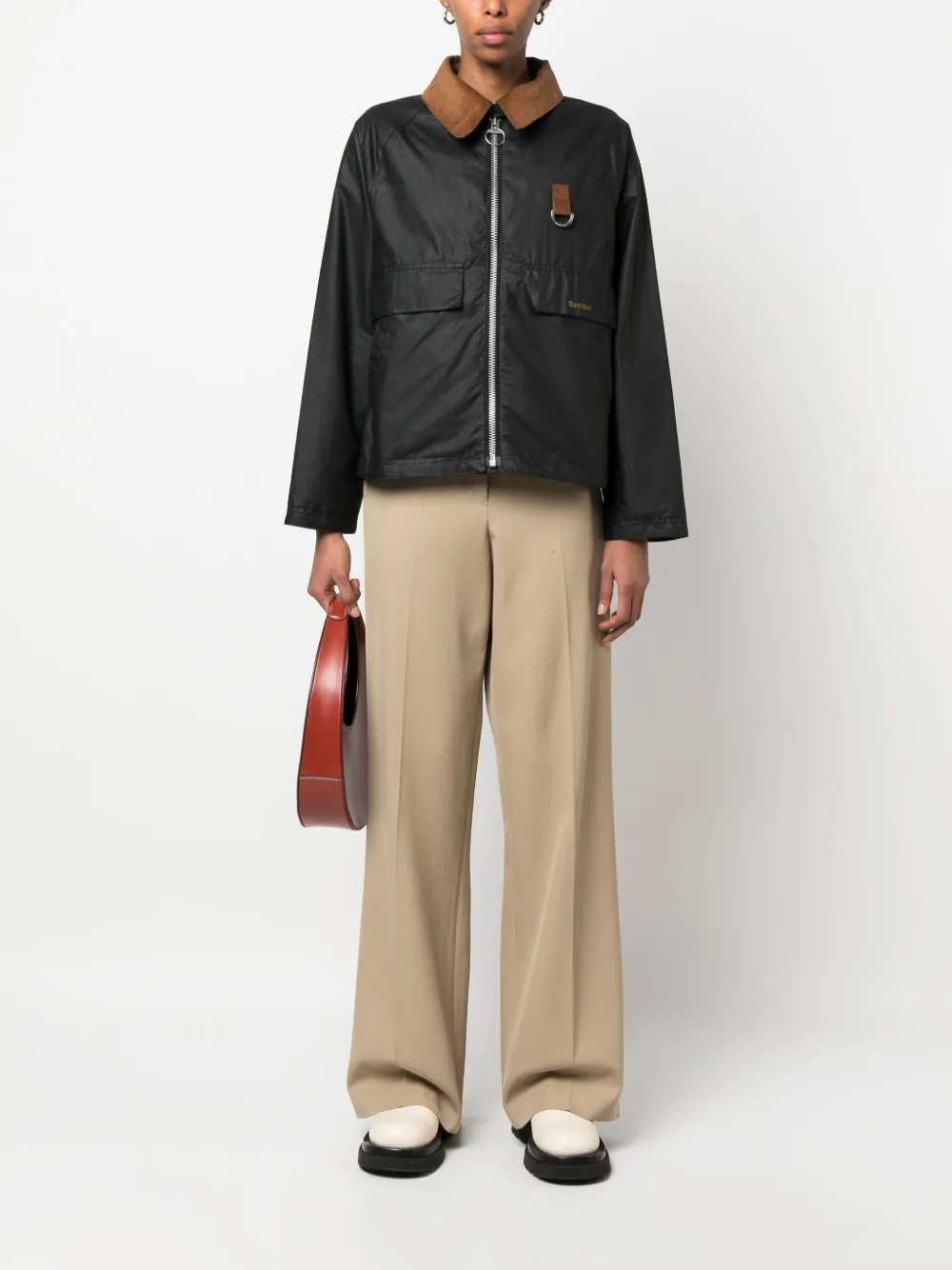 Barbour Legerjack met lange mouwen - Zwart