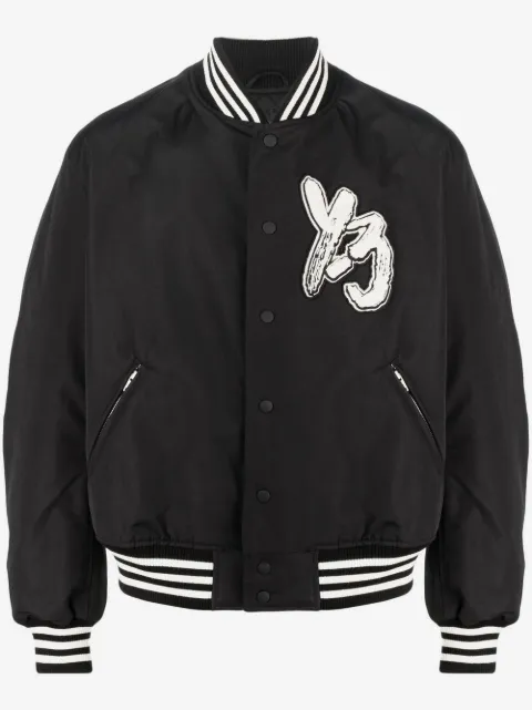 Y-3 로고 패치 보머 재킷